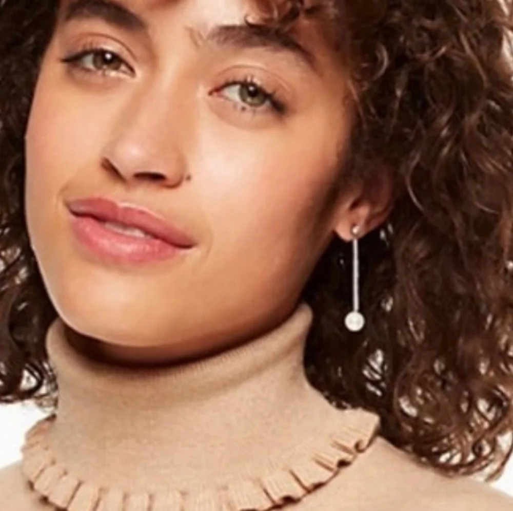 Kate Spade Fuchsia‎ and Pearl Earring Duo